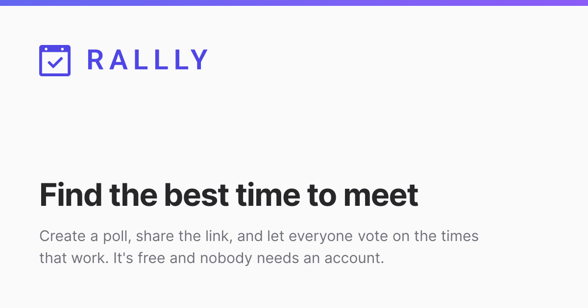 Rallly interface preview